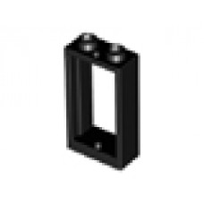 Part 60593 Black Window 1 x 2 x 3 Flat Front 
